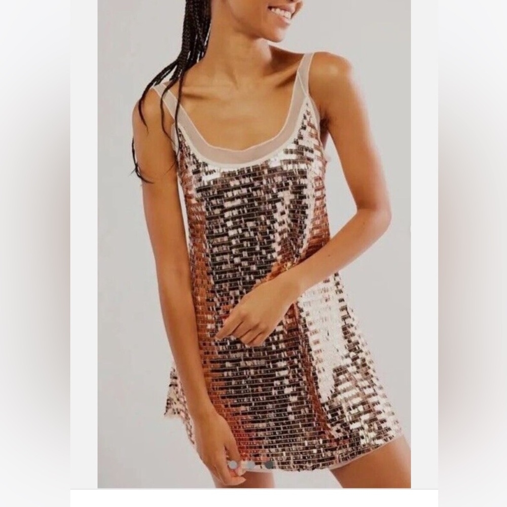 New FP sequence mini dress, size XS